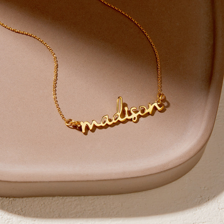 Nella Mini Nameplate Choker