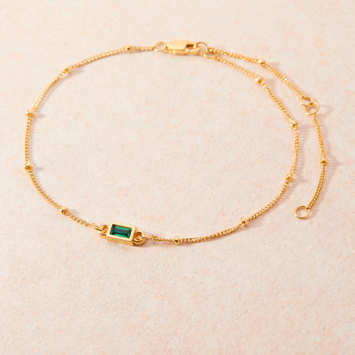 Jules Baguette Birthstone Bracelet