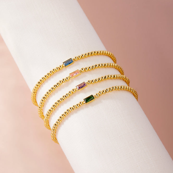 Kylie Four Birthstone Bracelet