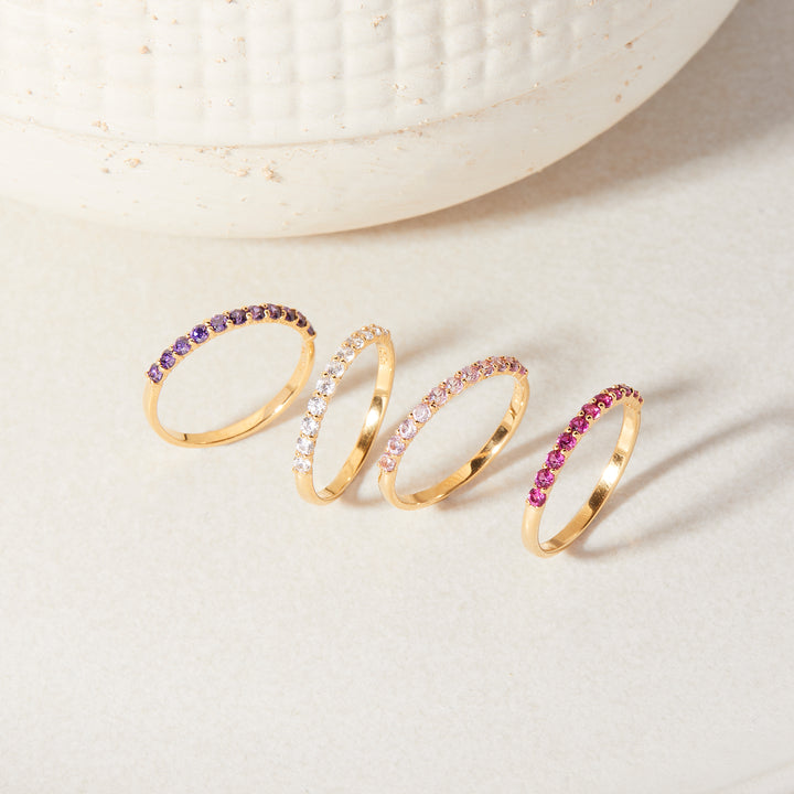 Zara Vermeil Birthstone Ring