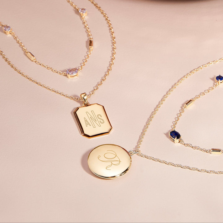 Isla Locket Birthstone Layering Set