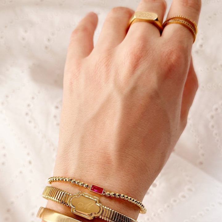Evie Date Signet Ring