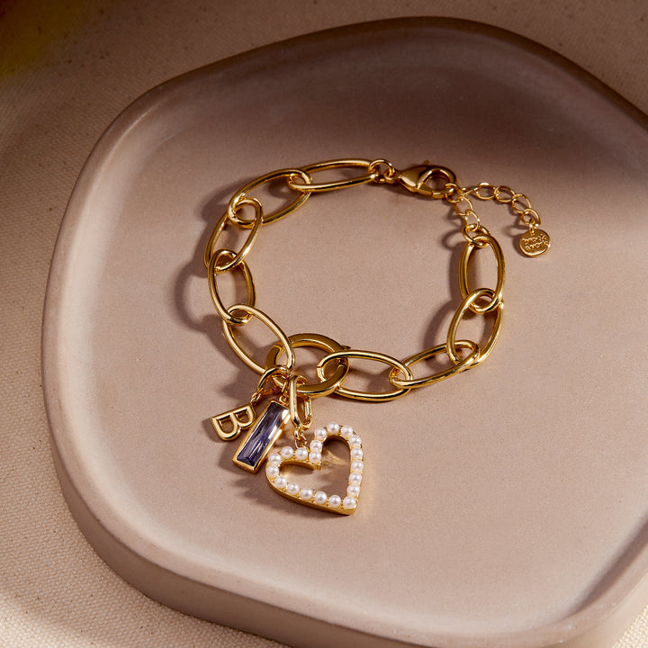 Cami Pearl Heart Charm