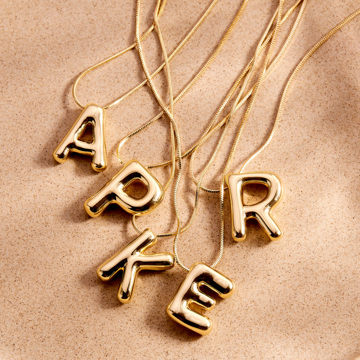Pippa Bubble Initial Pendant