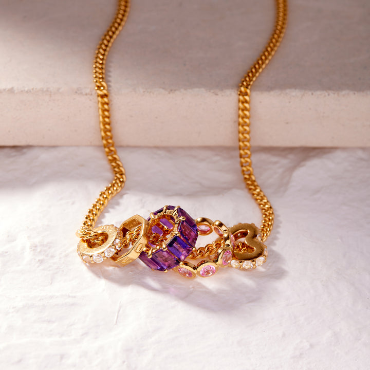 Gracie Gold Vermeil Bezel Birthstone Bead