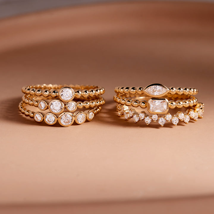 Lumi 14K Gold Marquise Ring