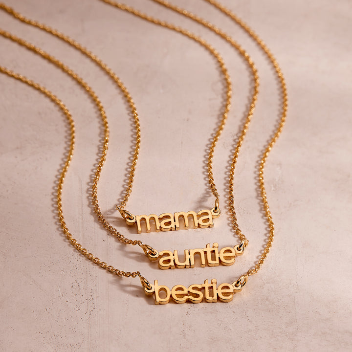 Bestie Nameplate Necklace