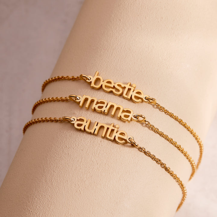 Bestie Nameplate Bracelet