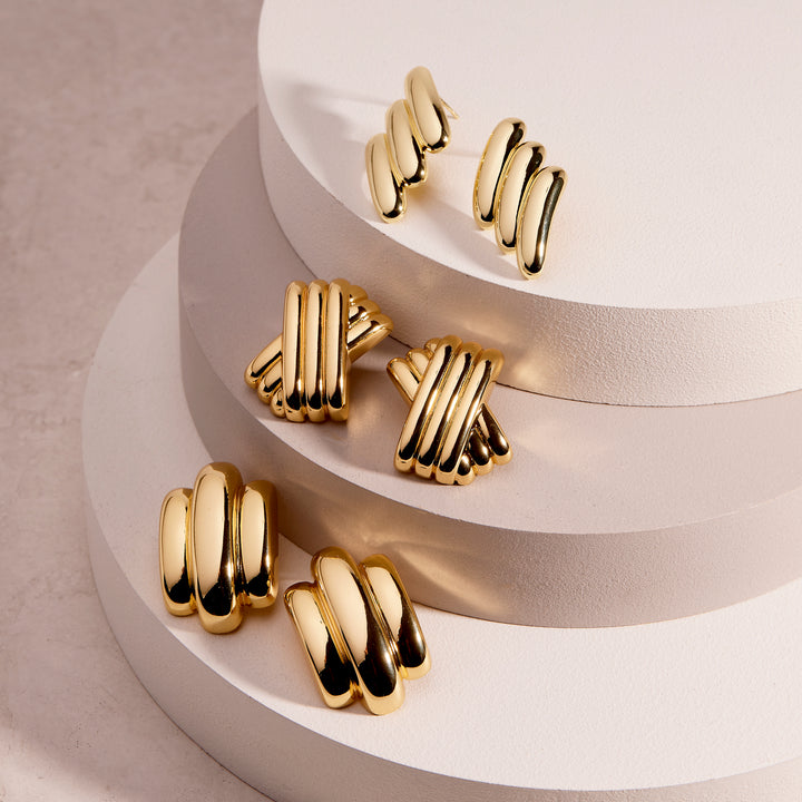 Harper Sculpt Statement Earrings