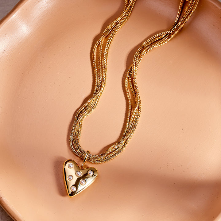 Bianca Heart Charm Necklace