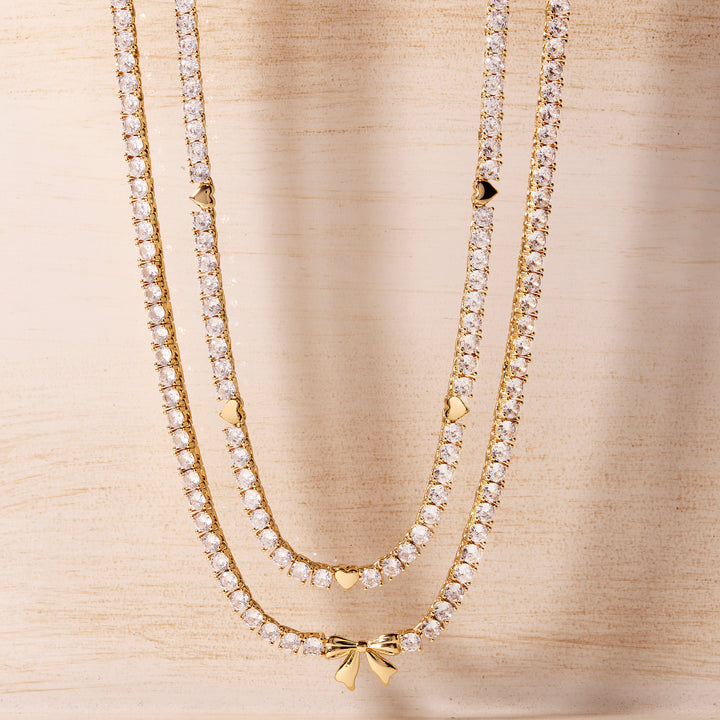 Coco Bow Tennis Necklace