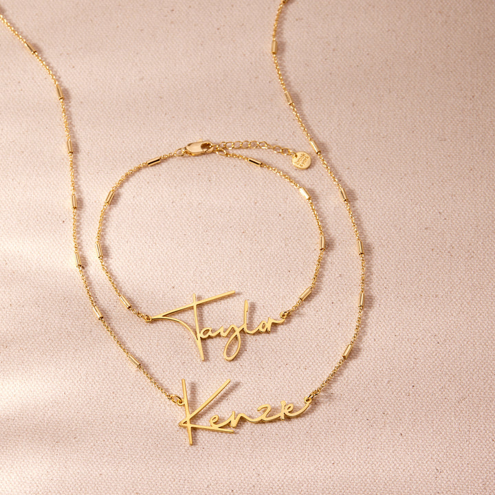 Katherine Nameplate Necklace
