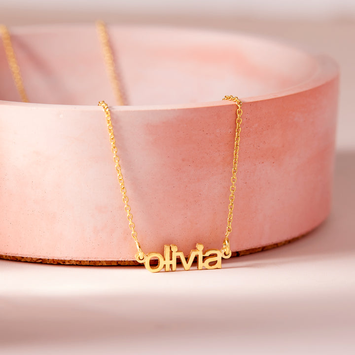 Jeannie Nameplate Necklace