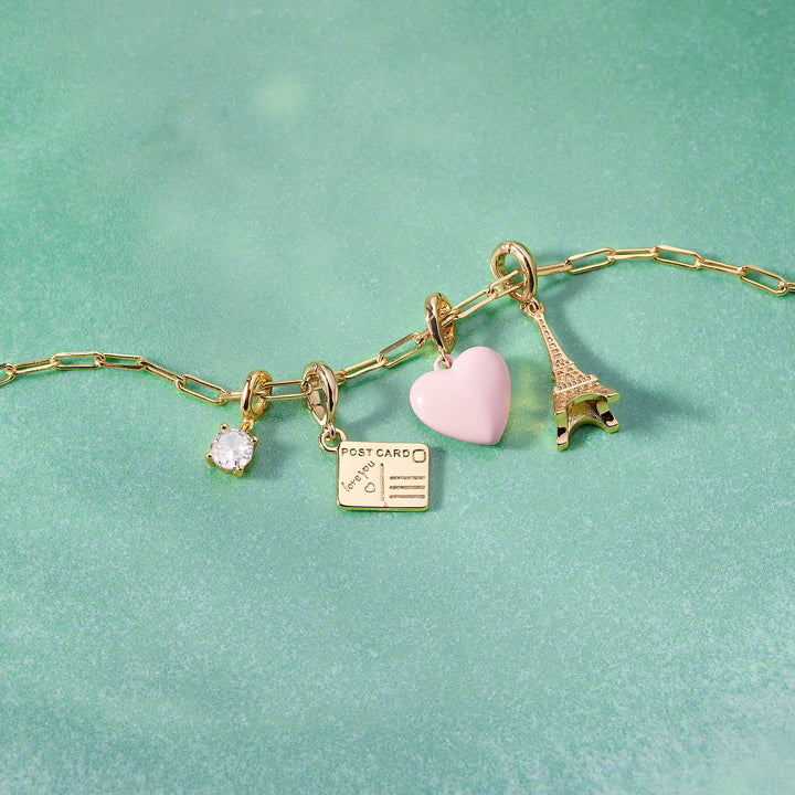 Effie Enamel Puffy Heart Charm