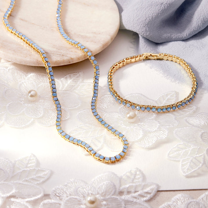 Isabella Opal Blue Tennis Bracelet