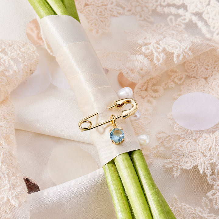 Something Blue Charm Pin