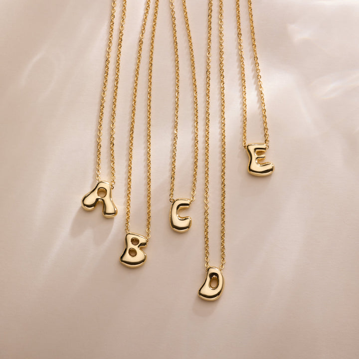 Mini Pippa Bubble Initial Necklace
