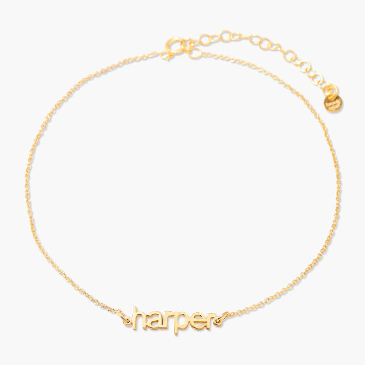 Jeannie Nameplate Anklet