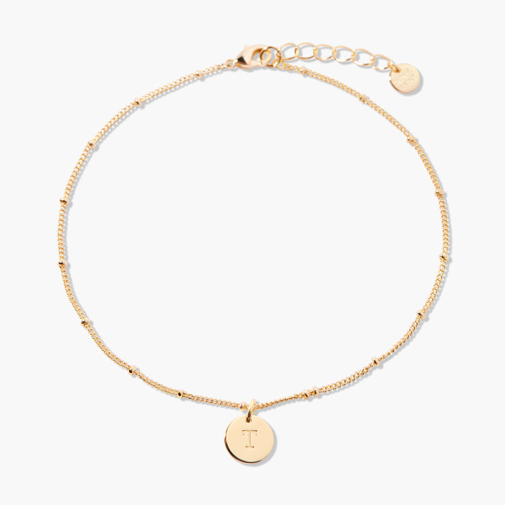 Madeline Initial Anklet