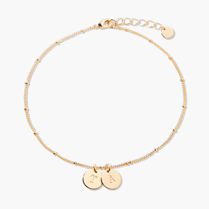 Madeline Initial Anklet
