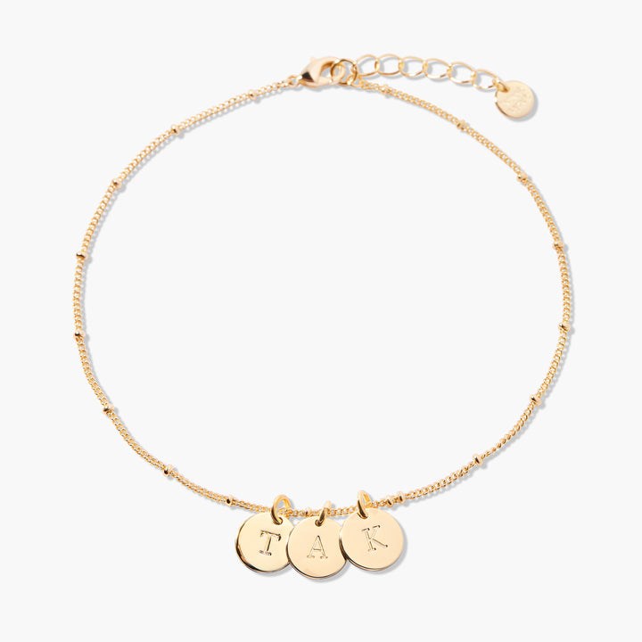 Madeline Initial Anklet