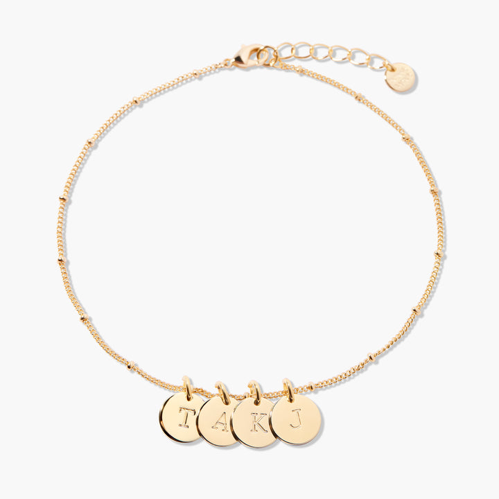 Madeline Initial Anklet