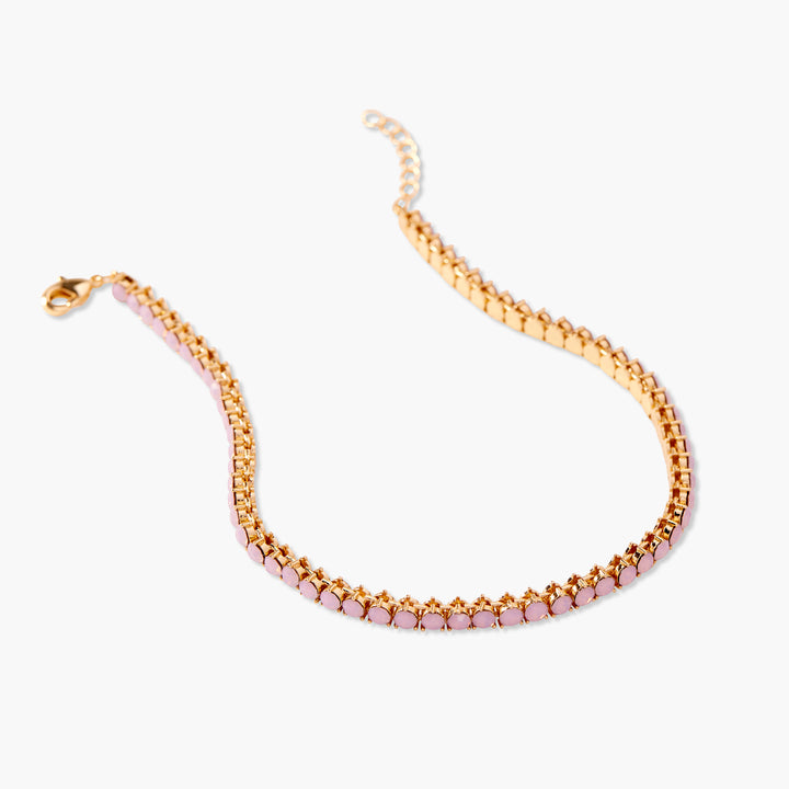 Isabella Opal Blush Tennis Anklet