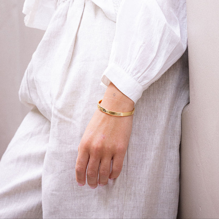 Roman Numeral Cuff Bracelet