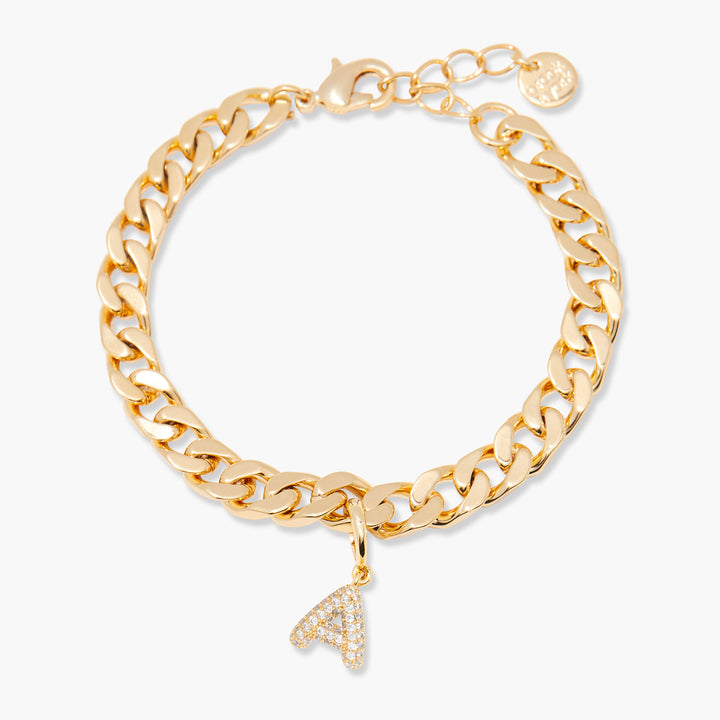 Ella Crystal Initial Bracelet