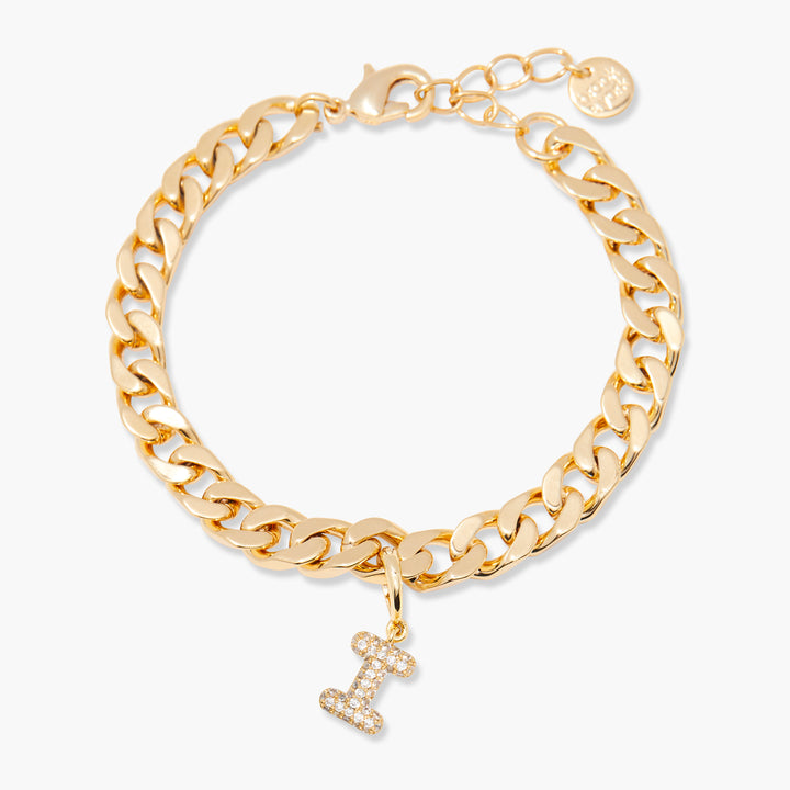 Ella Crystal Initial Bracelet