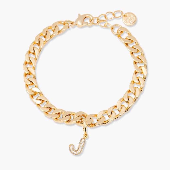 Ella Crystal Initial Bracelet