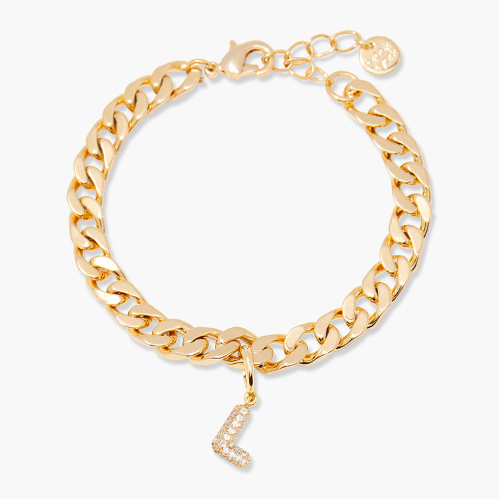 Ella Crystal Initial Bracelet