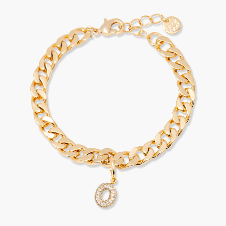 Ella Crystal Initial Bracelet