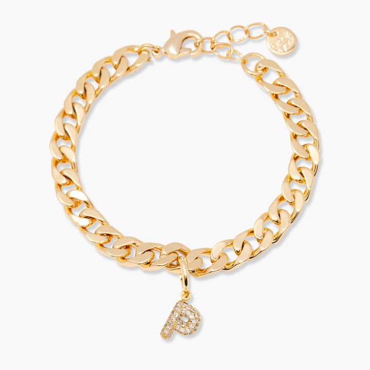 Ella Crystal Initial Bracelet