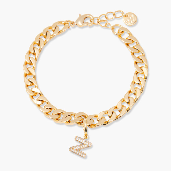 Ella Crystal Initial Bracelet