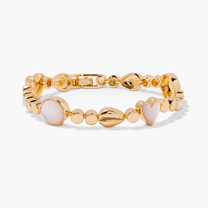 June Pearl Heart Bracelet