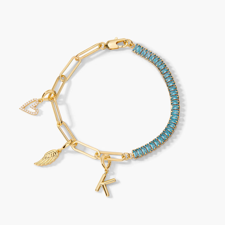 Priya Birthstone Charm Bracelet