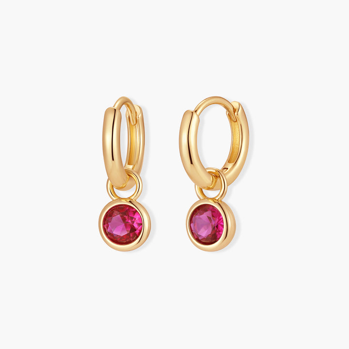 Matilda Birthstone Hoops