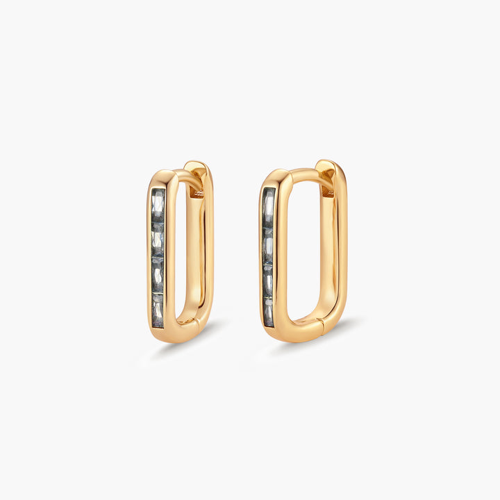 Billie Birthstone Hoops
