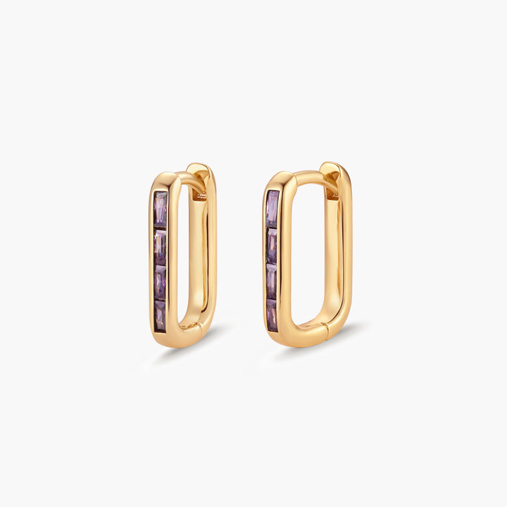 Billie Birthstone Hoops
