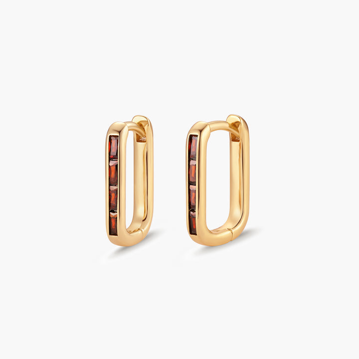 Billie Birthstone Hoops