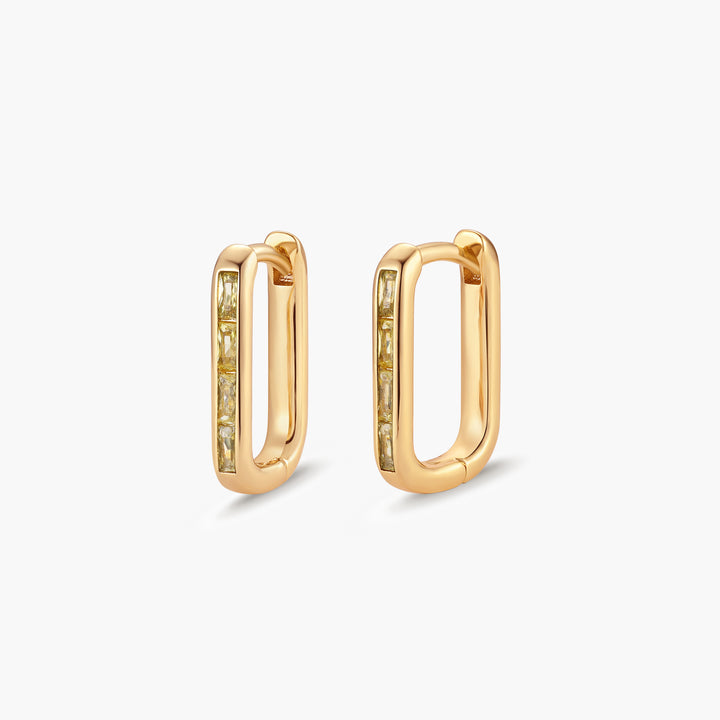Billie Birthstone Hoops