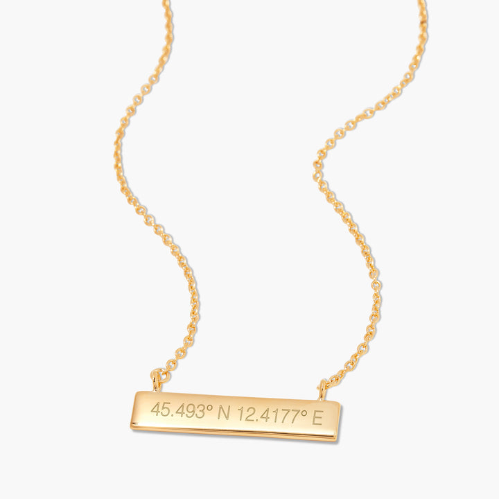 Coordinate Bar Necklace