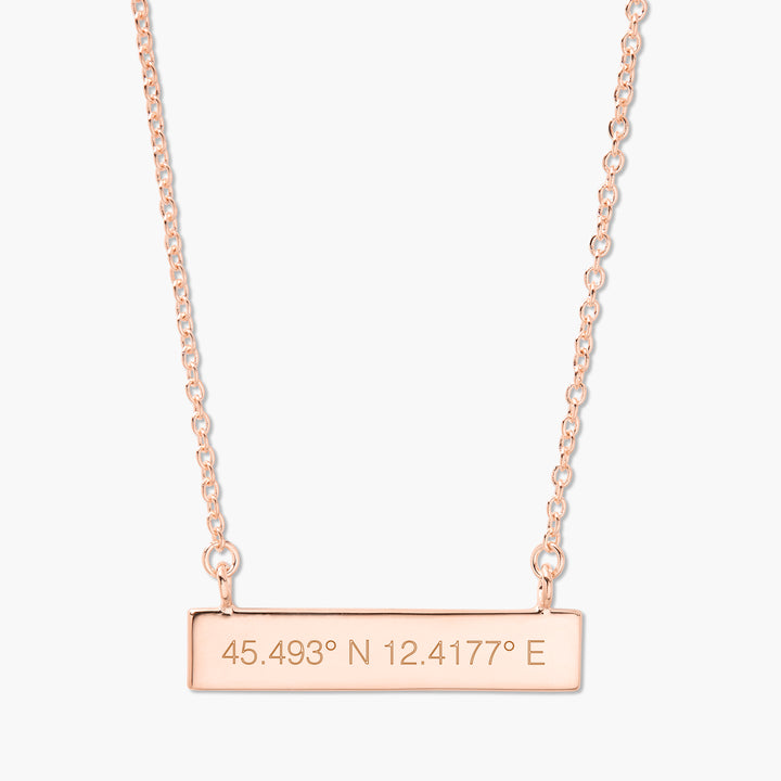 Coordinate Bar Necklace