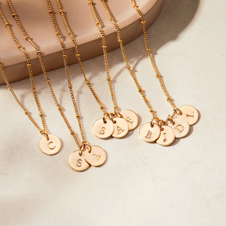 Madeline Three Initial Pendant