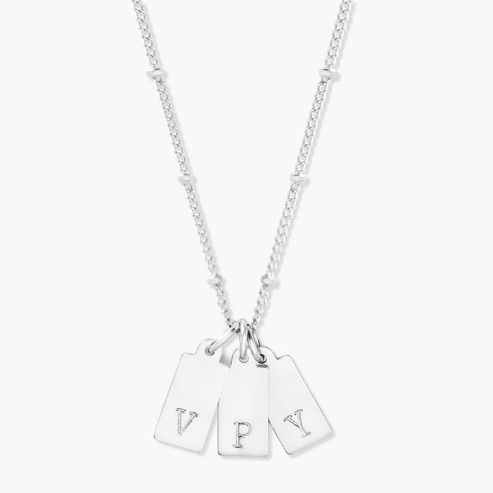 Madeline Initial Rectangle Pendant