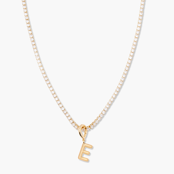 Isabella Mini Initial Tennis Necklace