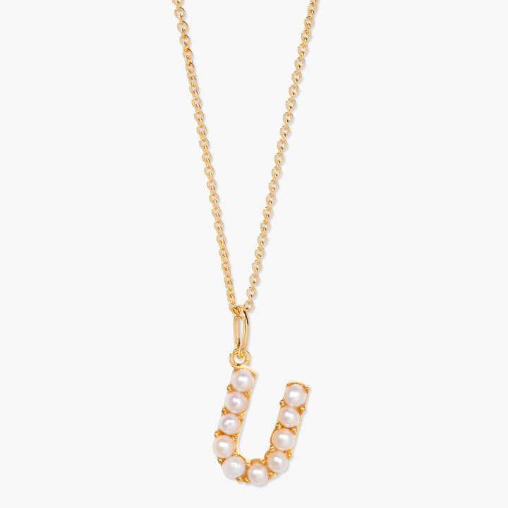 Bridget Pearl Initial Necklace