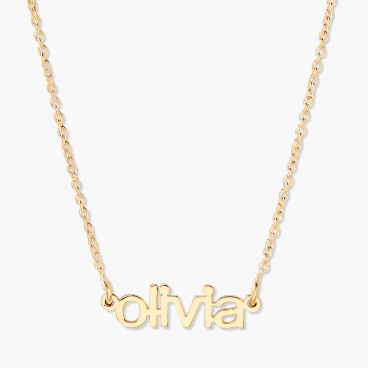 Jeannie Nameplate Necklace