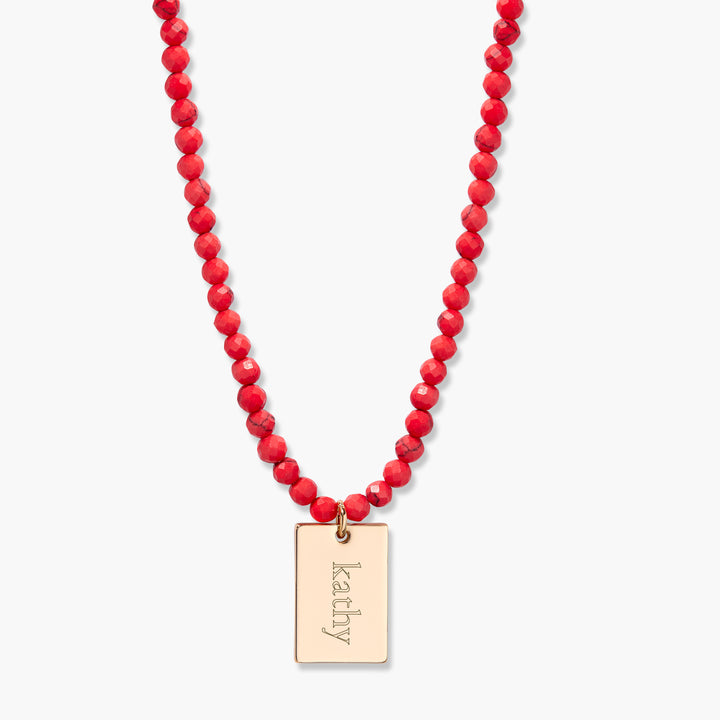 Bennett Tag Charm Necklace